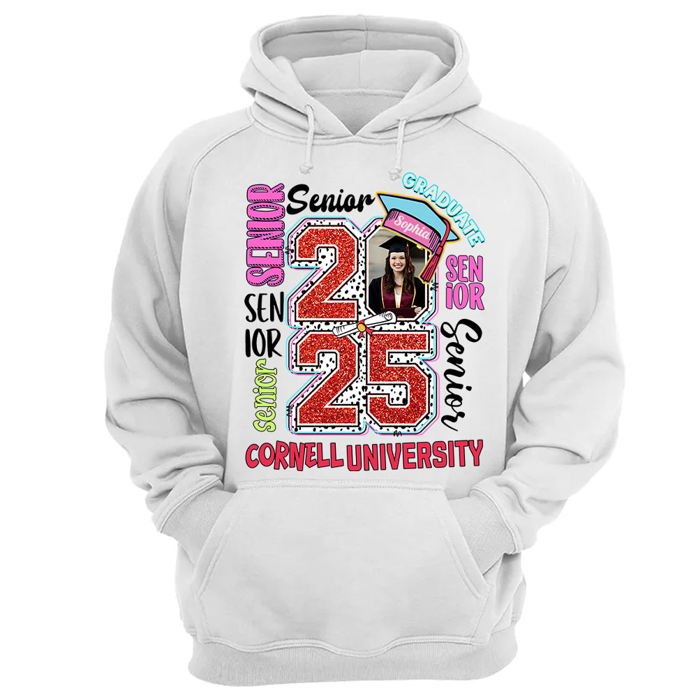 Senior 2025 Graduate, Retro Graduation Shirt - YN2103 Hn01