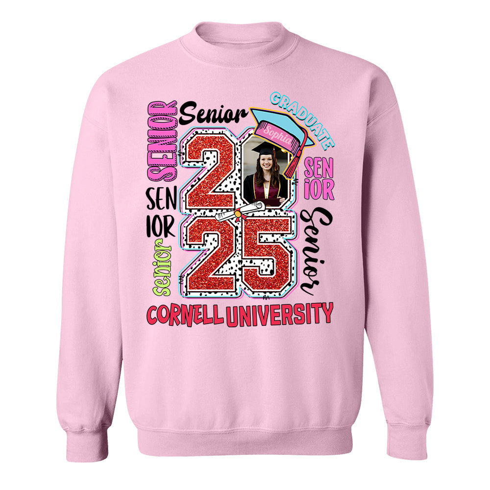 Senior 2025 Graduate, Retro Graduation Shirt - YN2103 Hn01