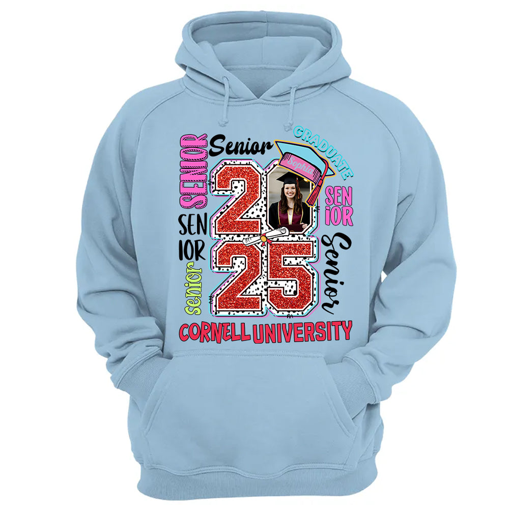 Senior 2025 Graduate, Retro Graduation Shirt - YN2103 Hn01
