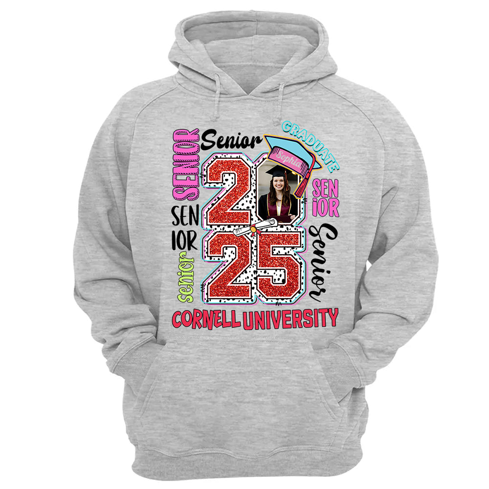 Senior 2025 Graduate, Retro Graduation Shirt - YN2103 Hn01