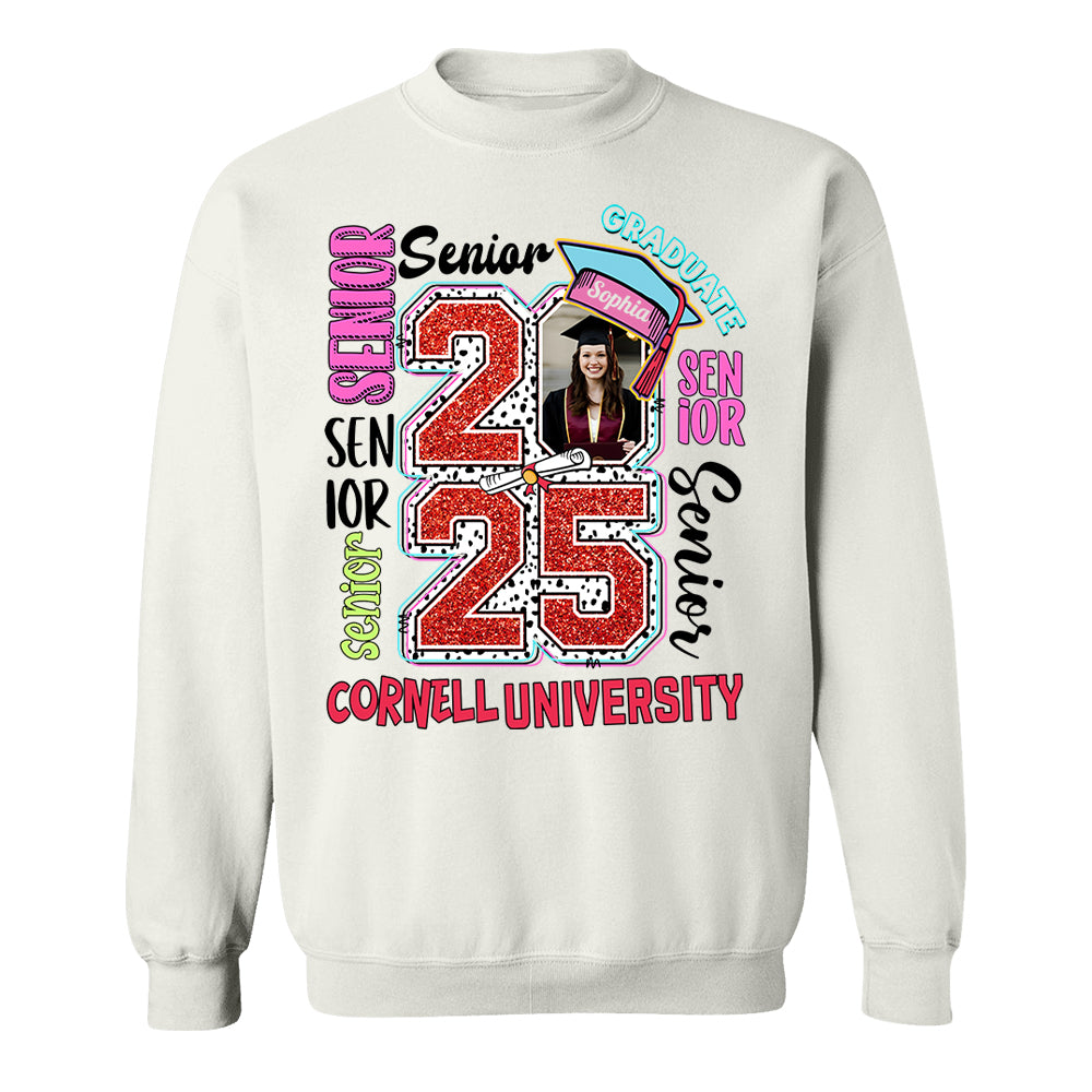 Senior 2025 Graduate, Retro Graduation Shirt - YN2103 Hn01