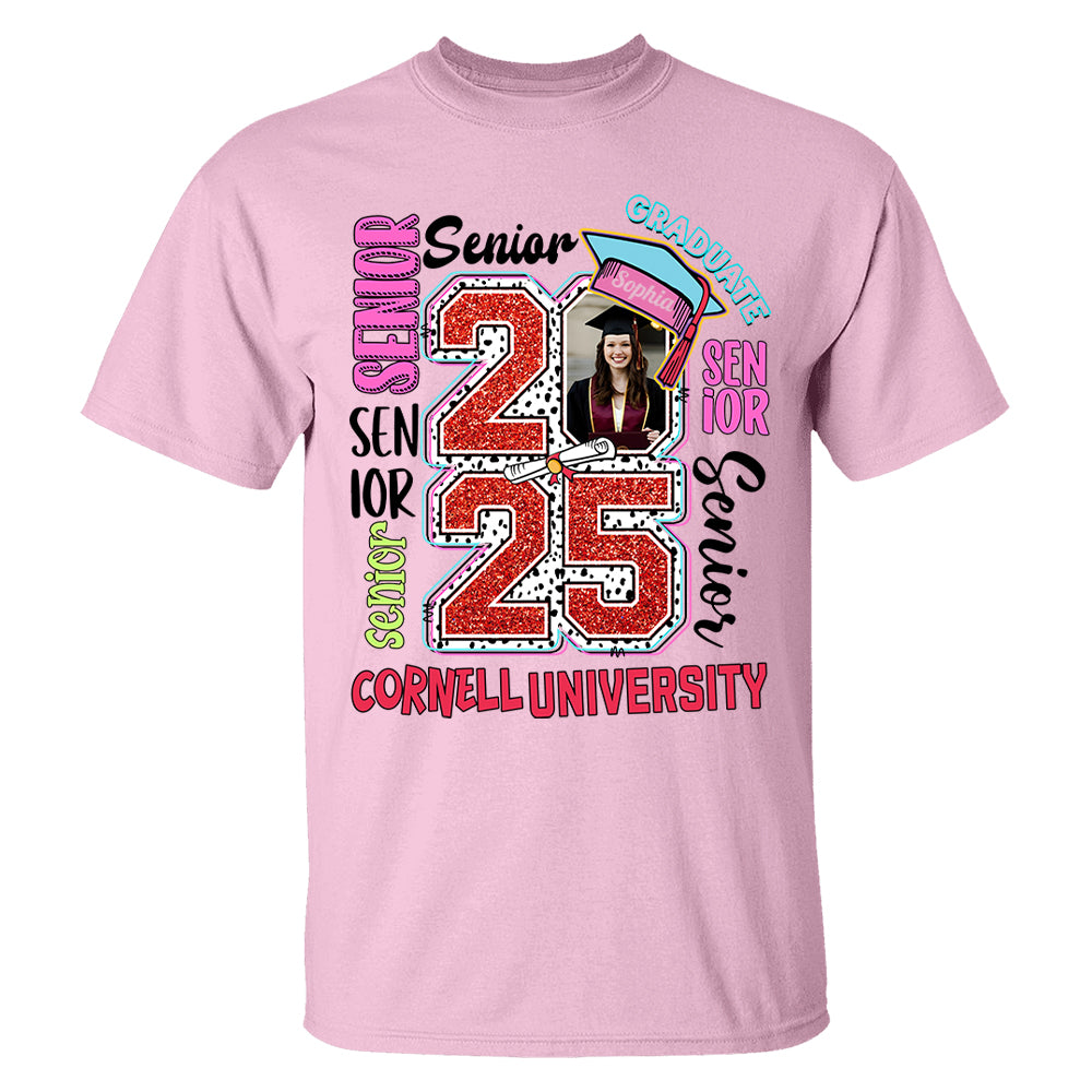Senior 2025 Graduate, Retro Graduation Shirt - YN2103 Hn01