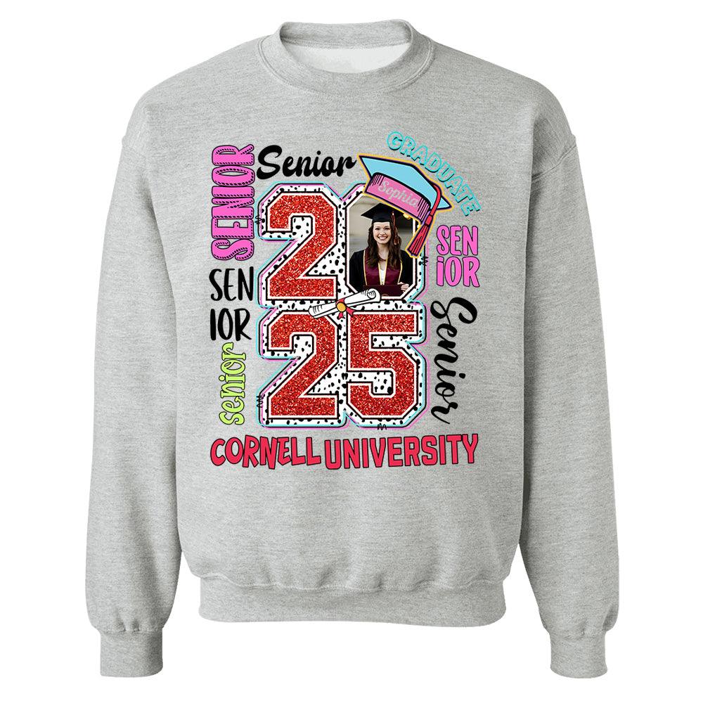Senior 2025 Graduate, Retro Graduation Shirt - YN2103 Hn01