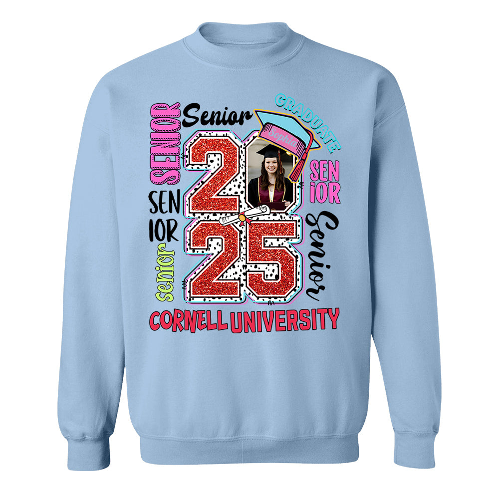 Senior 2025 Graduate, Retro Graduation Shirt - YN2103 Hn01