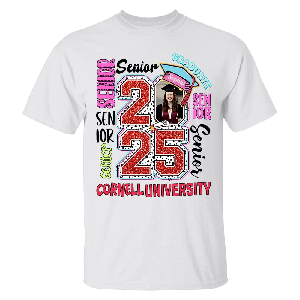 Senior 2025 Graduate, Retro Graduation Shirt - YN2103 Hn01