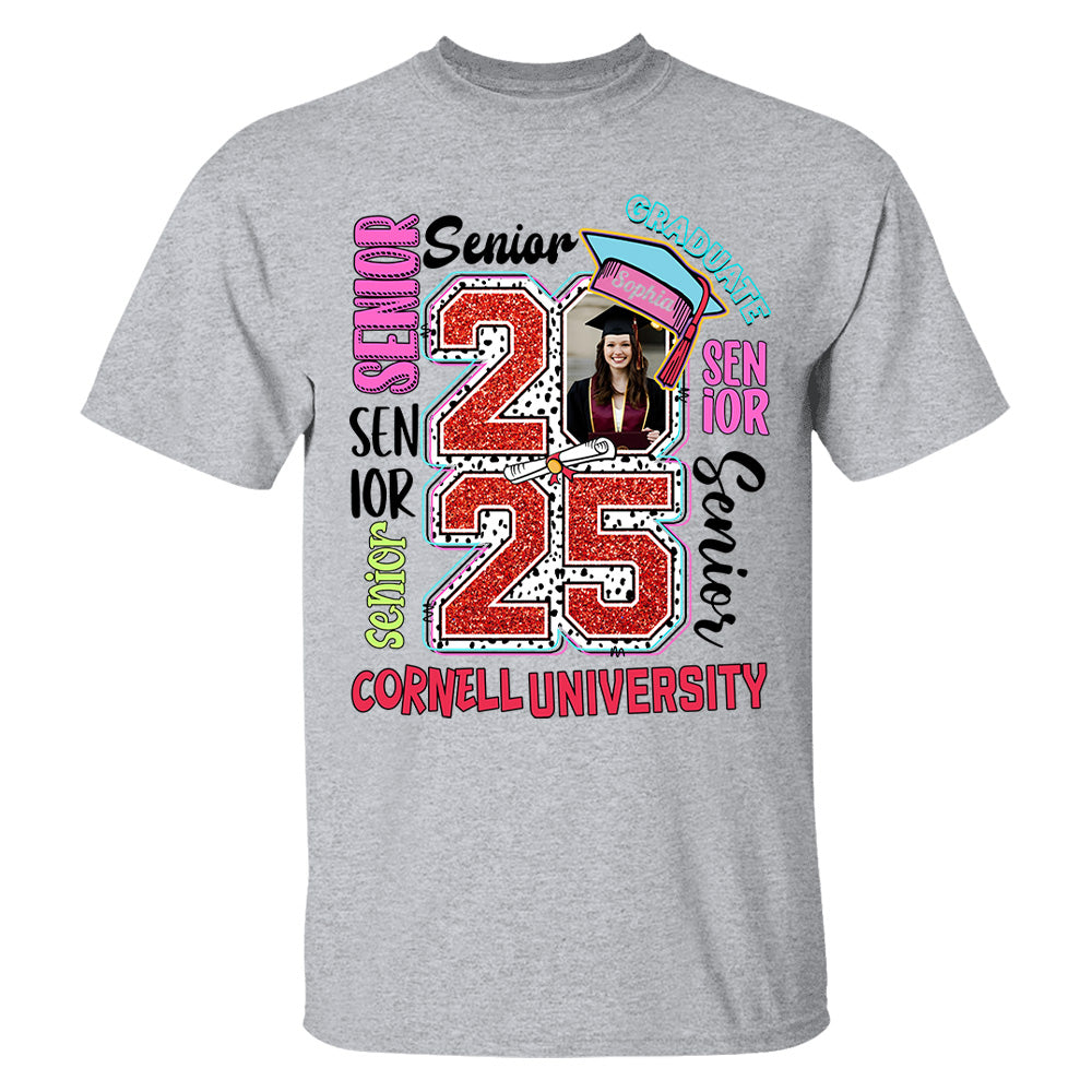 Senior 2025 Graduate, Retro Graduation Shirt - YN2103 Hn01