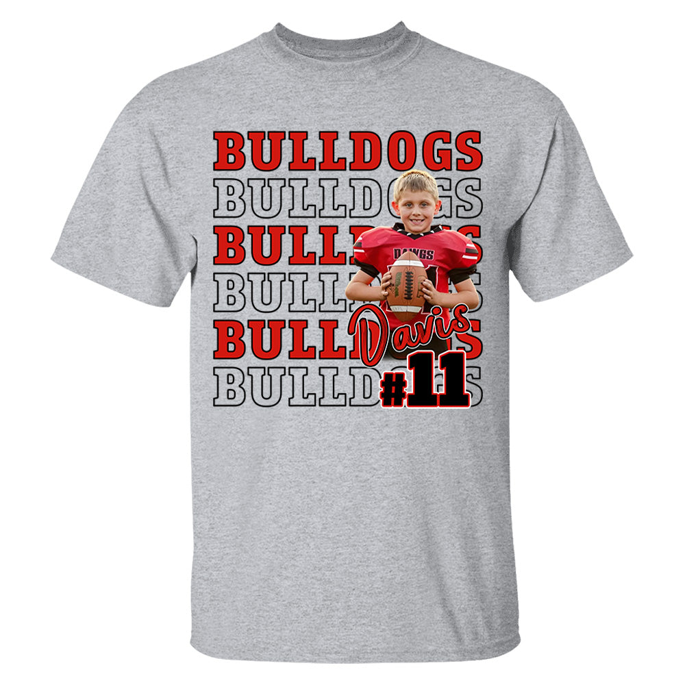 Custom Game Day Football Personalized Shirt Custom Photo Football Shirt Tu24  Hv01