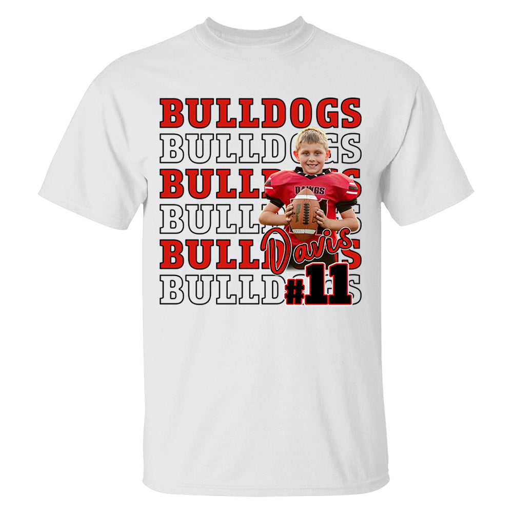 Custom Game Day Football Personalized Shirt Custom Photo Football Shirt Tu24  Hv01