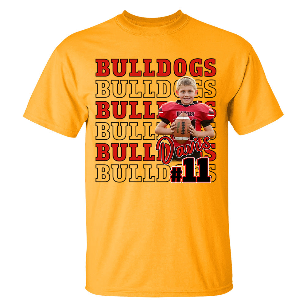Custom Game Day Football Personalized Shirt Custom Photo Football Shirt Tu24  Hv01