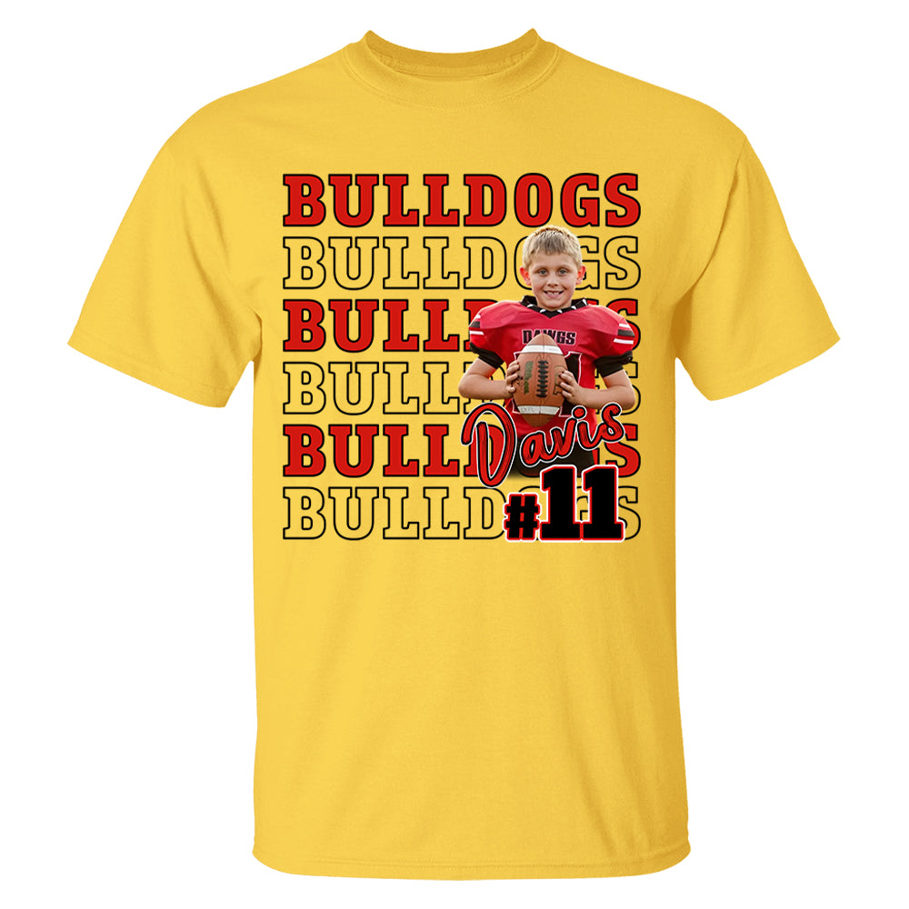 Custom Game Day Football Personalized Shirt Custom Photo Football Shirt Tu24  Hv01