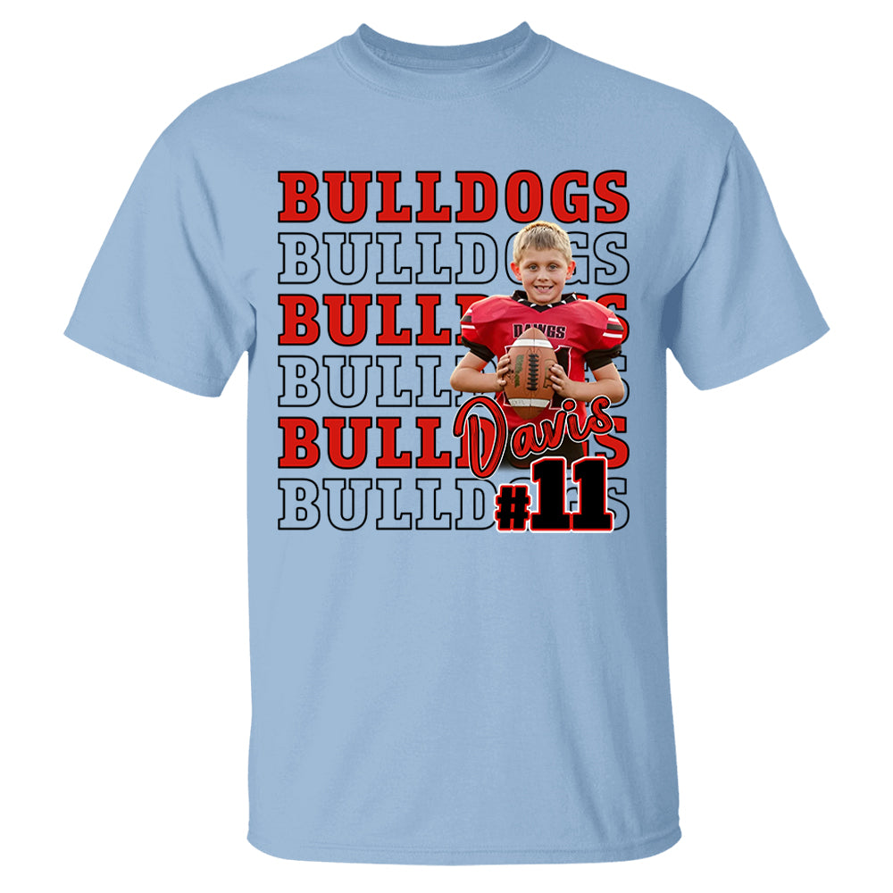 Custom Game Day Football Personalized Shirt Custom Photo Football Shirt Tu24  Hv01