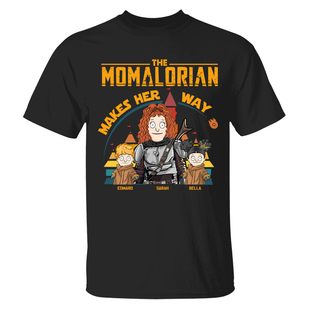 The Mamalorian Makes Her Way - Personalized Shirt For Mom New Tu24