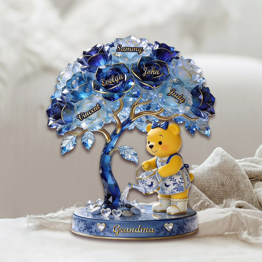 Growing With Grandma Bear Acrylic Plaque – Personalized Gifts For Grandma VH01