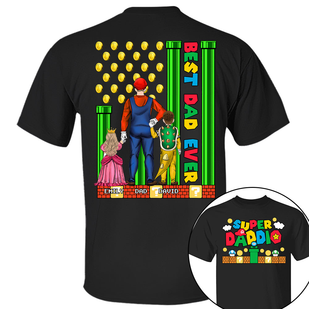 Super Daddio Best Dad Ever - Father's Day Personalized Shirt Do98