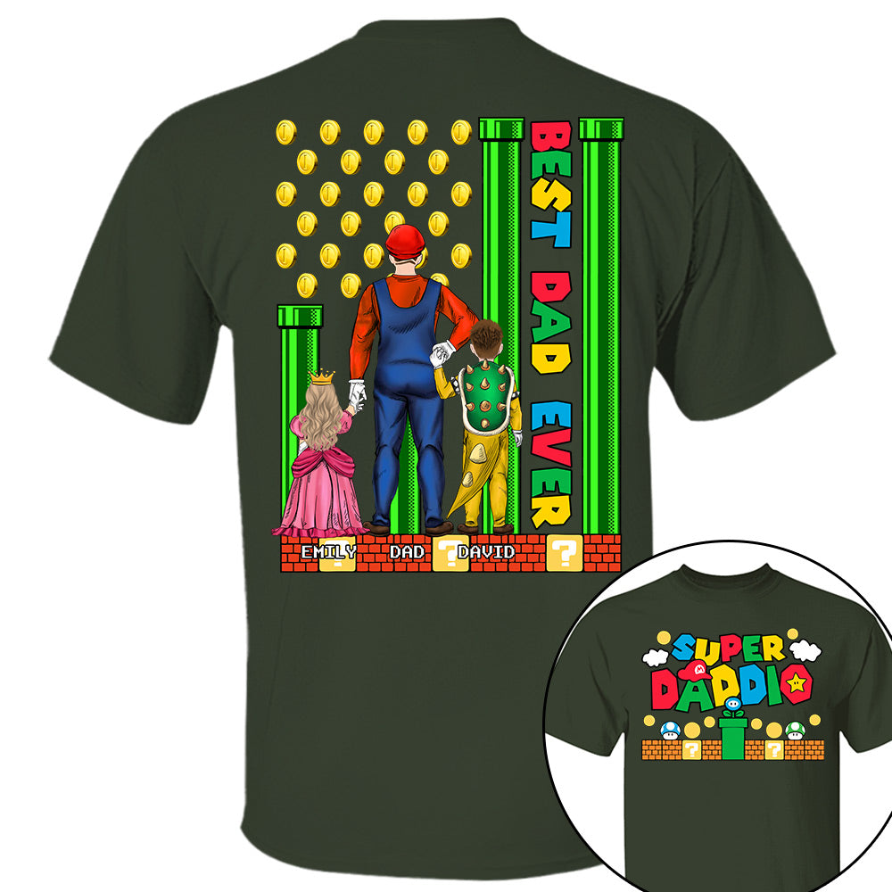 Super Daddio Best Dad Ever - Father's Day Personalized Shirt Do98
