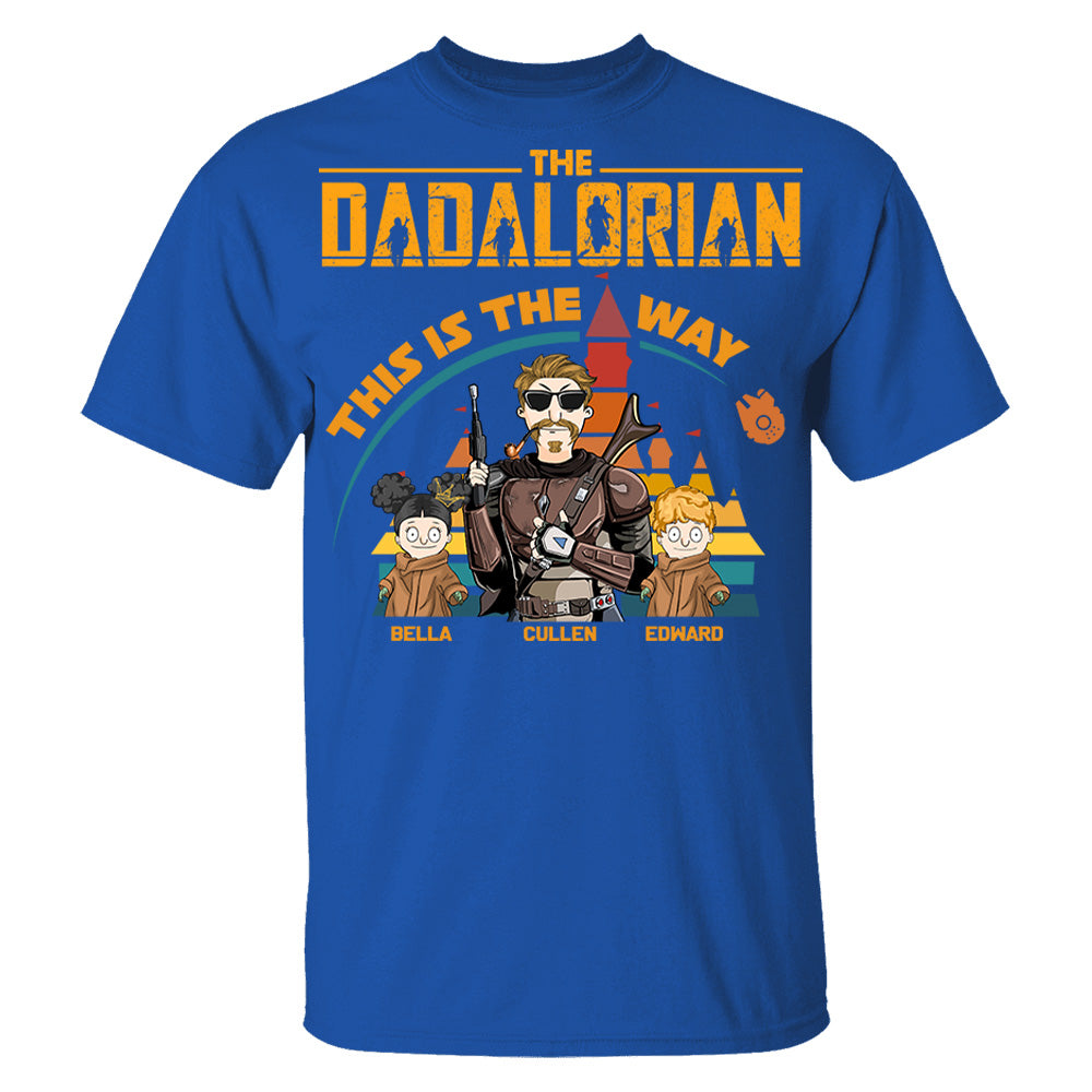 The Dadalorian This Is The Way - Personalized Shirt For Dad Mom Pt99
