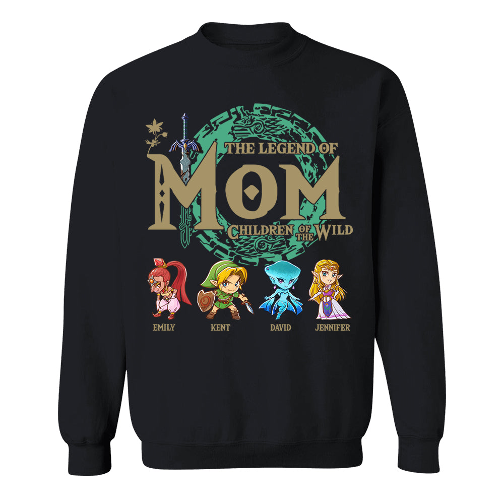 Personalized The Legend Of Mom Shirt, Children Of The Wild Gamer Shirt