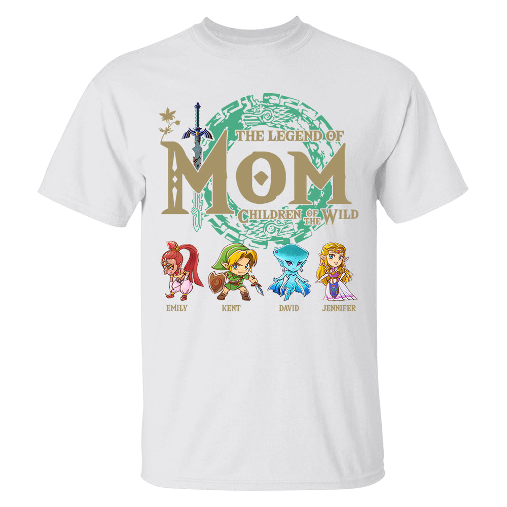 Personalized The Legend Of Mom Shirt, Children Of The Wild Gamer Shirt