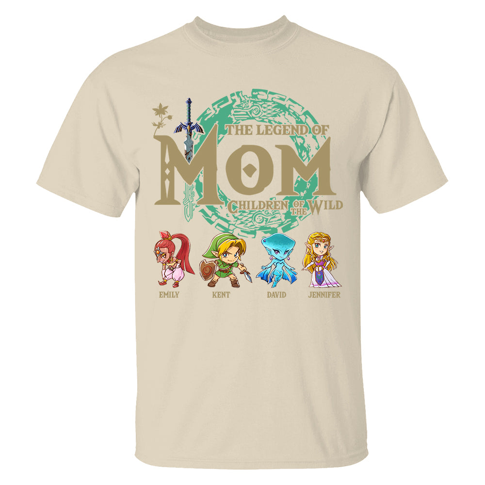 Personalized The Legend Of Mom Shirt, Children Of The Wild Gamer Shirt