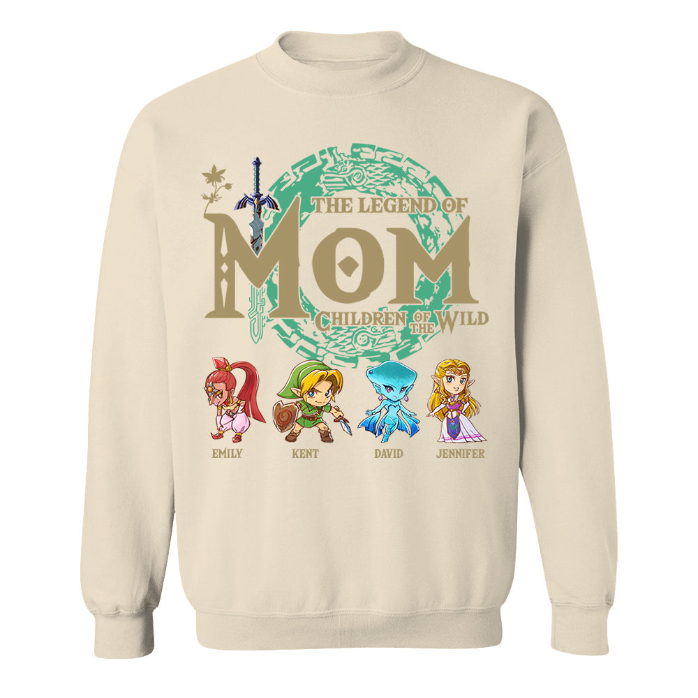 Personalized The Legend Of Mom Shirt, Children Of The Wild Gamer Shirt