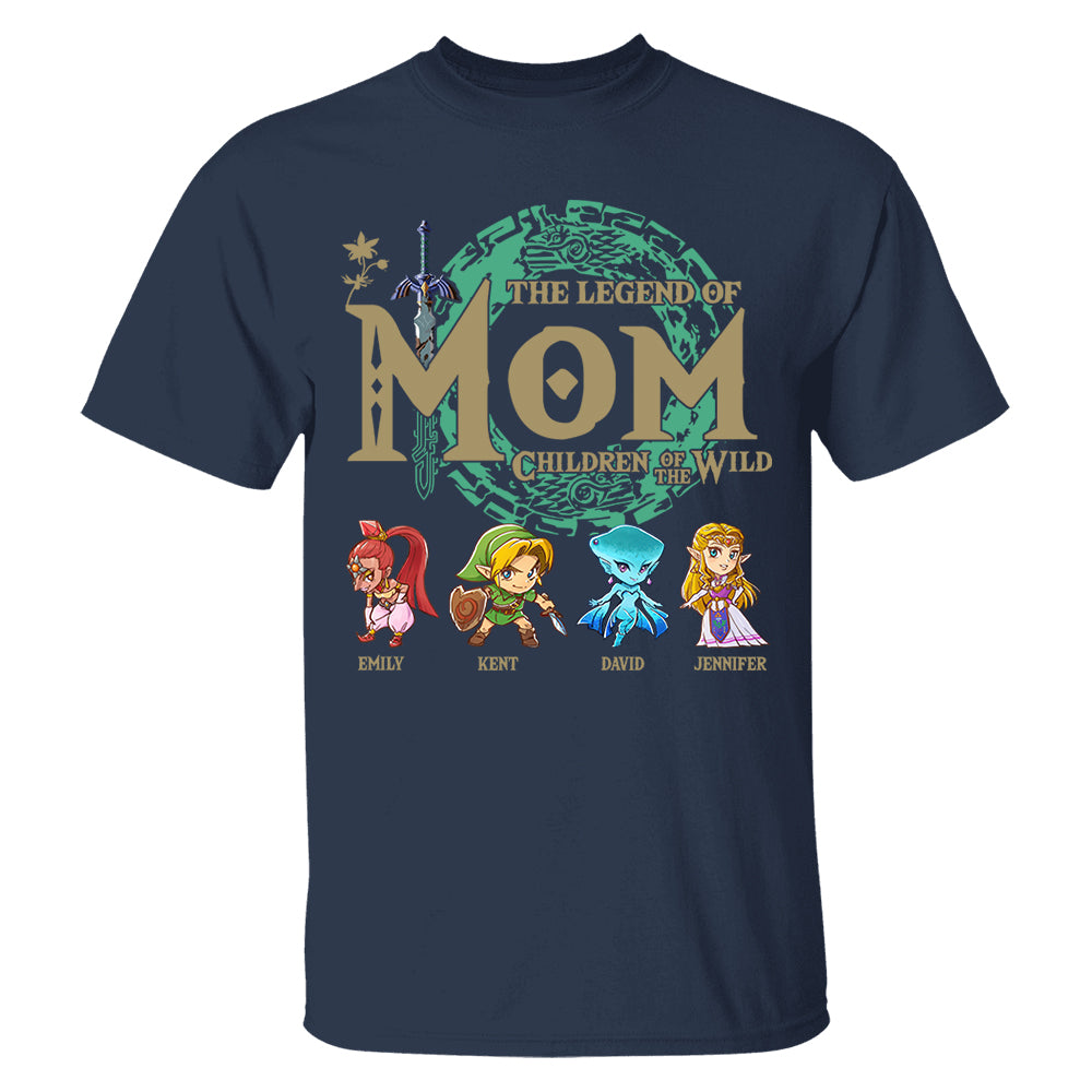 Personalized The Legend Of Mom Shirt, Children Of The Wild Gamer Shirt