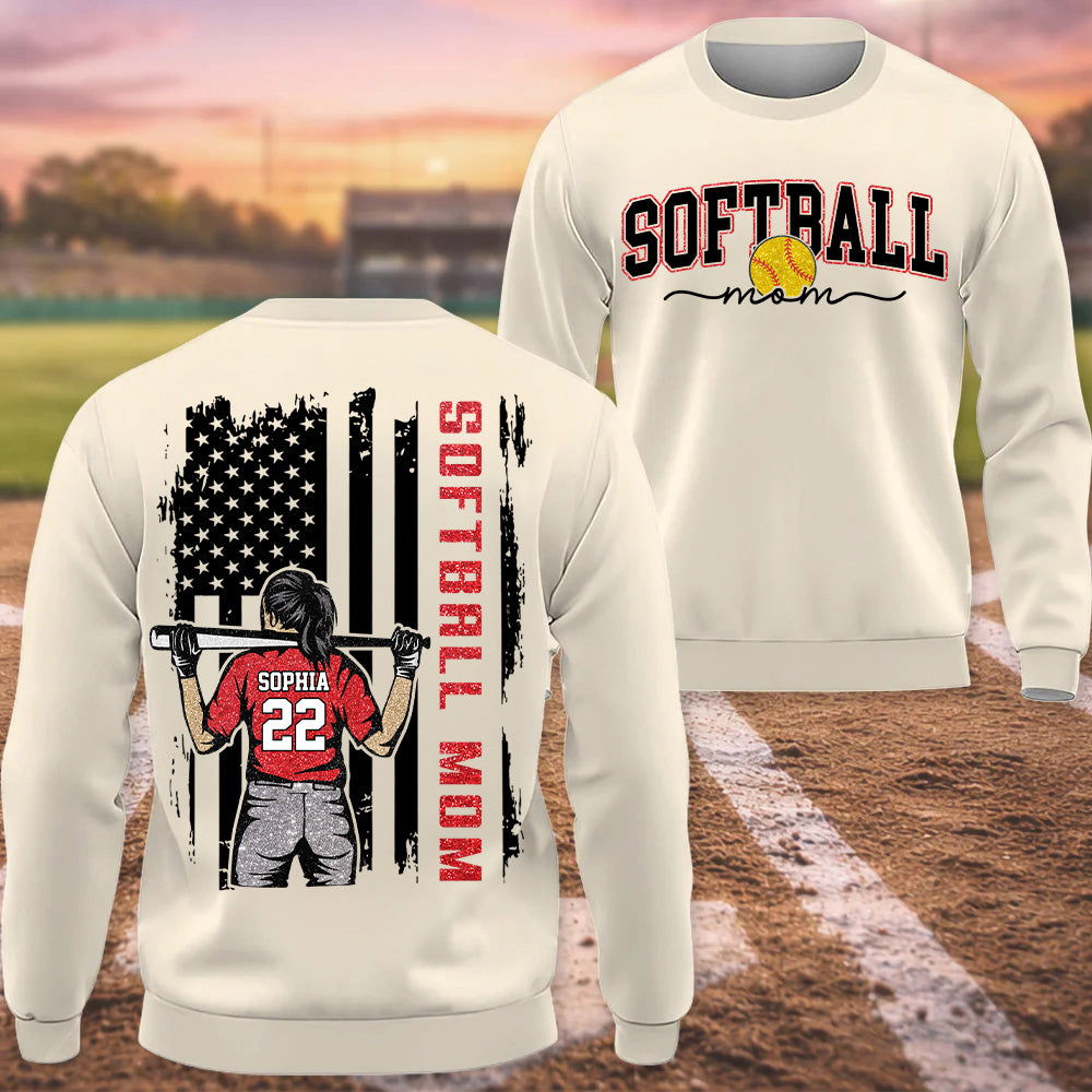 Softball Mom - I'll Always Be Your Biggest Fan Personalized Shirt For Softball Family T1807 T24