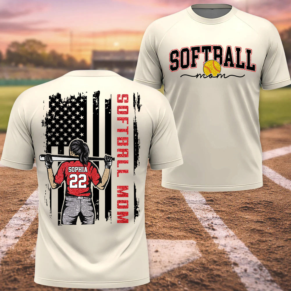 Softball Mom - I'll Always Be Your Biggest Fan Personalized Shirt For Softball Family T1807 T24