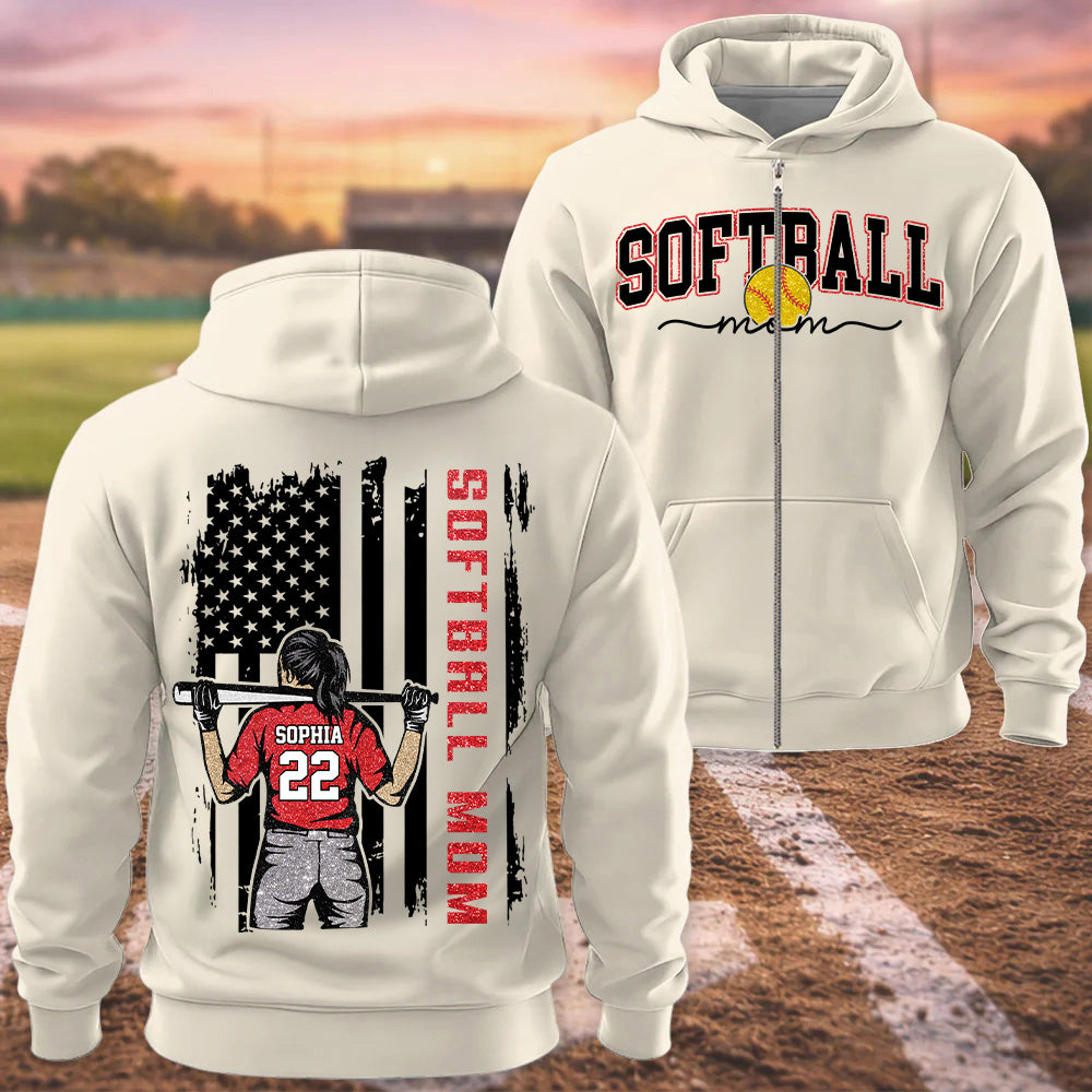 Softball Mom - I'll Always Be Your Biggest Fan Personalized Shirt For Softball Family T1807 T24