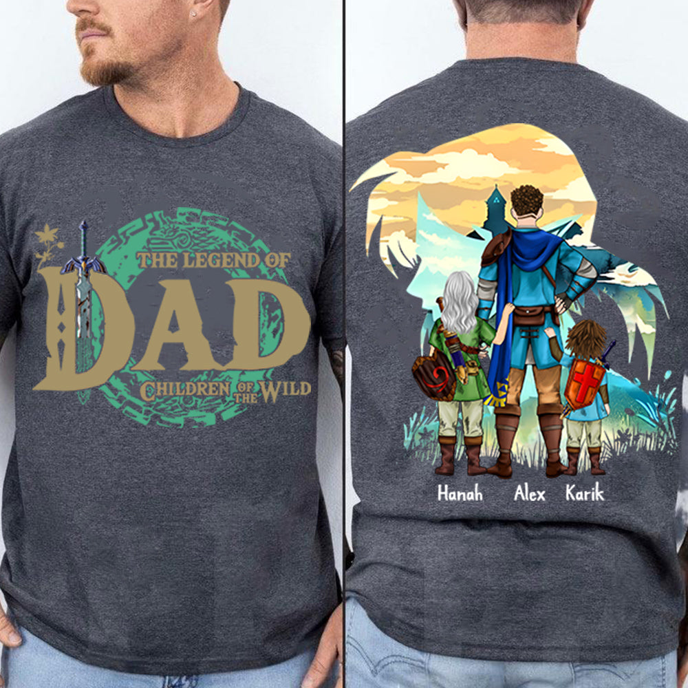 Personalized The Legend Of Dad Zelda Dad Shirt - Father's Day & Birthday Gift For Father Vr4