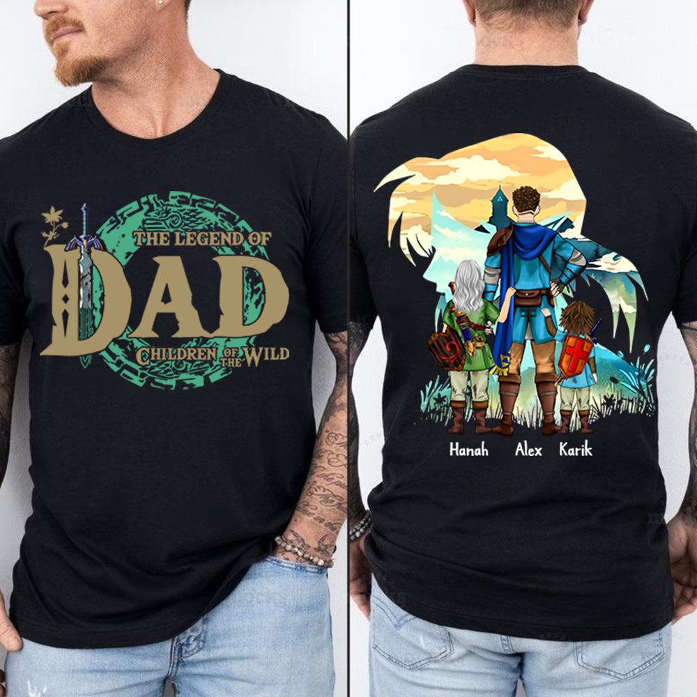 Personalized The Legend Of Dad Zelda Dad Shirt - Father's Day & Birthday Gift For Father Vr4