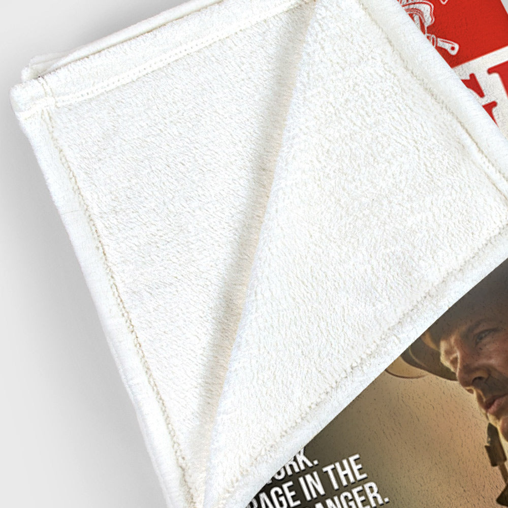 Personalized Firefighter Magazine Blanket-Fireman Retirement Gift