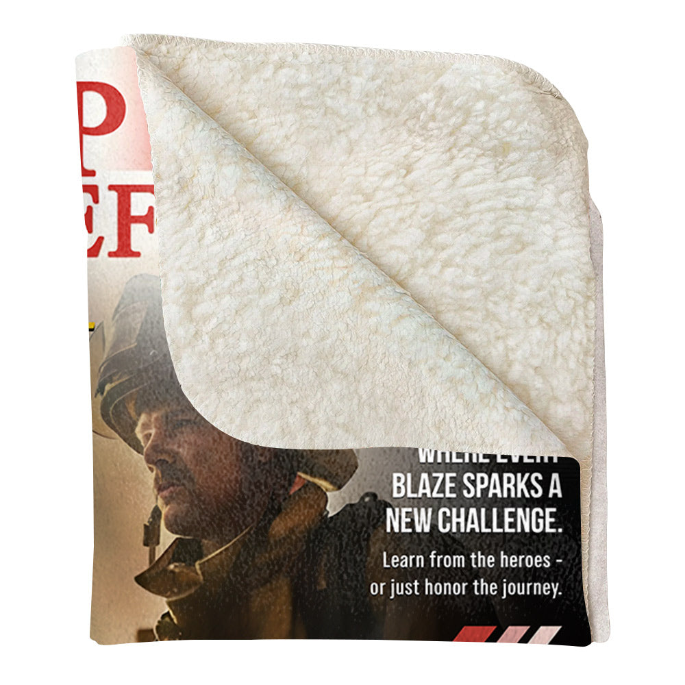 Personalized Firefighter Magazine Blanket-Fireman Retirement Gift
