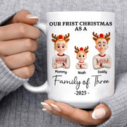 Our First Christmas - Personalized Custom 3D Inflated Effect Mug Na02 Li29