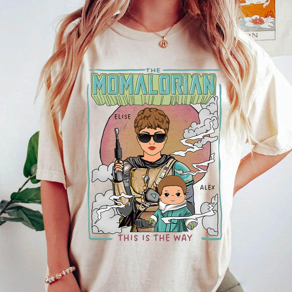Personalized Retro The Momalorian This Is The Way Shirt Gift For Mom
