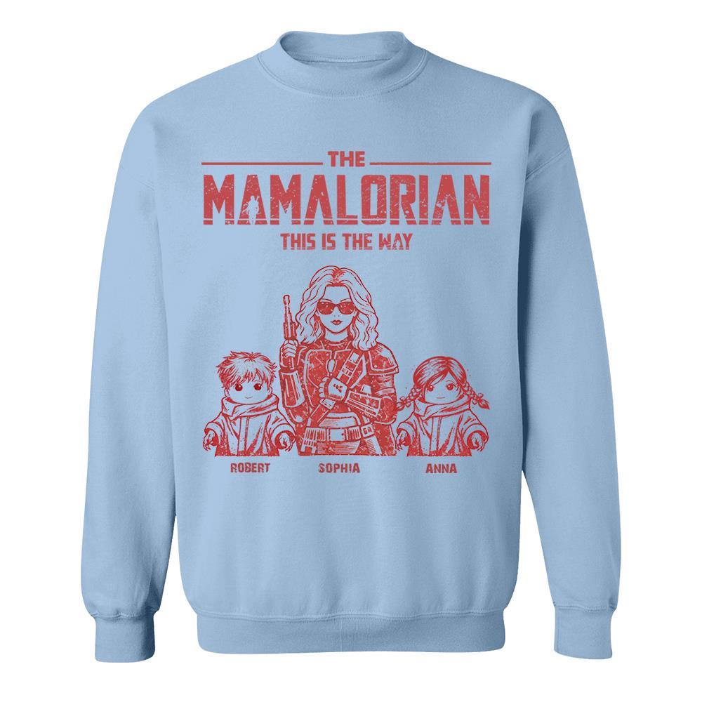 The Momalorian This Is The Way - Personalized Vintage Style Shirt For Mom (Mom/Dad Version) Nh00