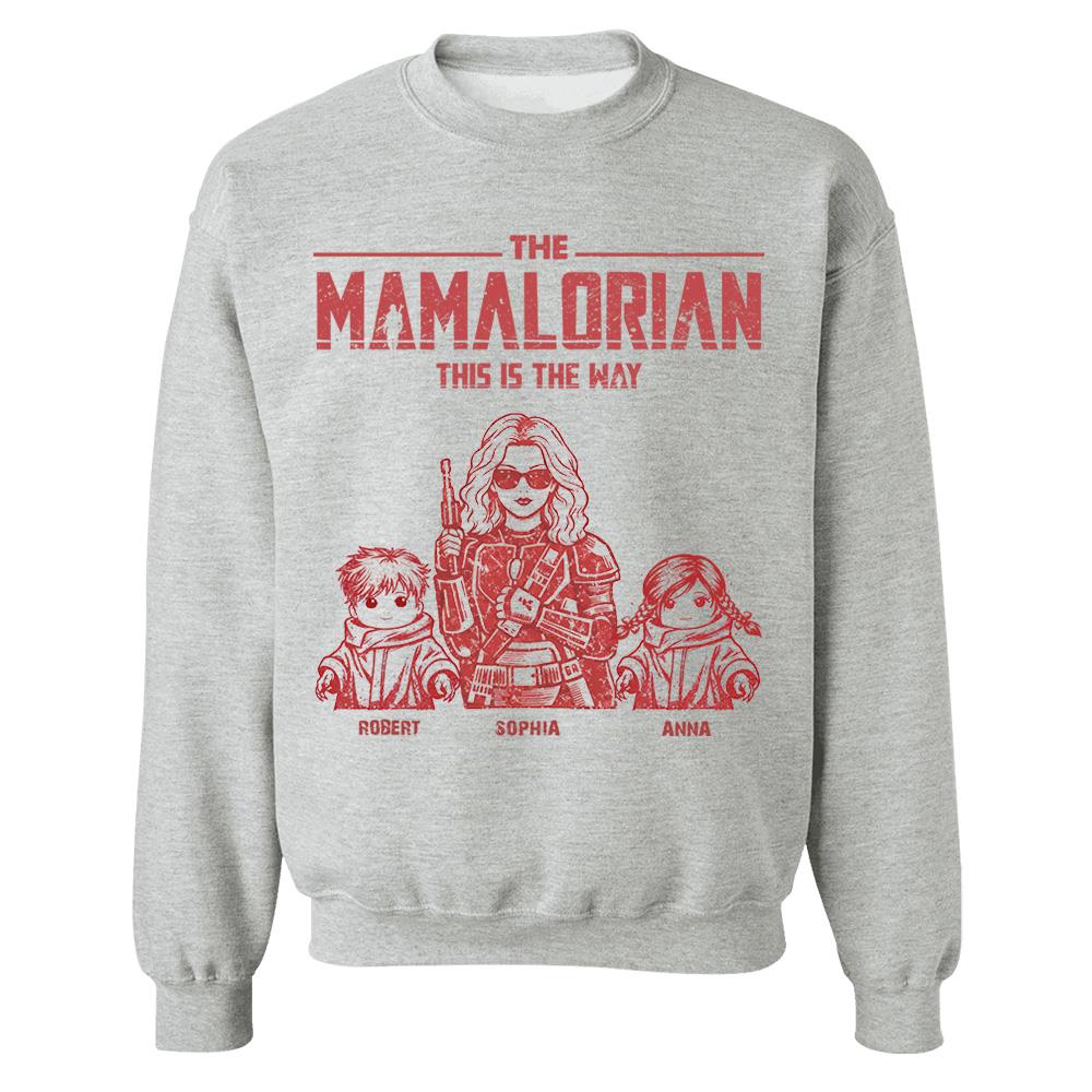 The Momalorian This Is The Way - Personalized Vintage Style Shirt For Mom (Mom/Dad Version) Nh00