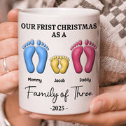 Our First Christmas - Personalized Custom 3D Inflated Effect Mug Na02 Li29