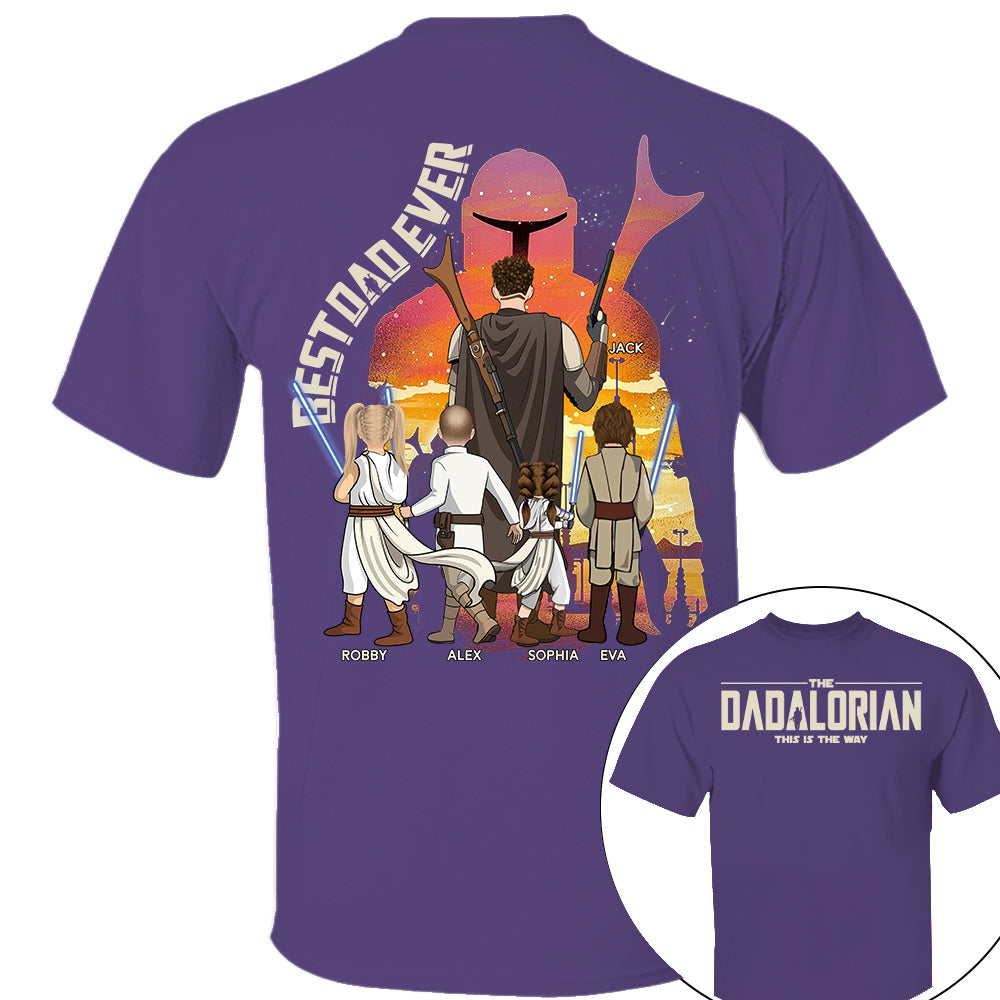 Best Dad Ever - The Dadalorian Personalized Shirt Gift For Dad - Custom Father's Day Gift Ver3 Nh00