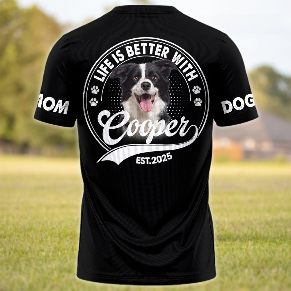 Never Walk Alone, Custom Photo Dog Shirt, Gift For Dog Lover T1807