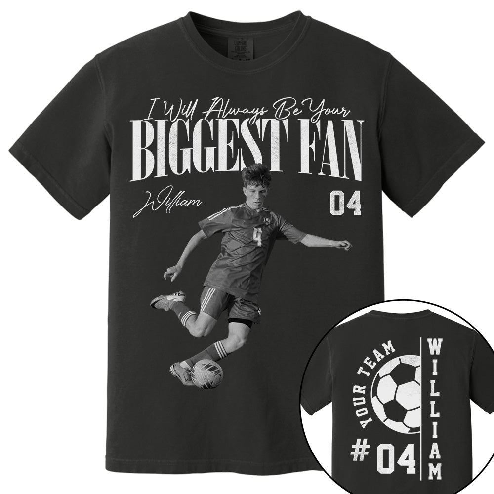 Personalized Soccer Mom Shirt - Washed Tee Retro Bootleg Shirt For Soccer Players T1807