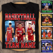 Personalized Basketball Shirt, Custom Photo And Team Name For Basketball Mom Sport Family Na02