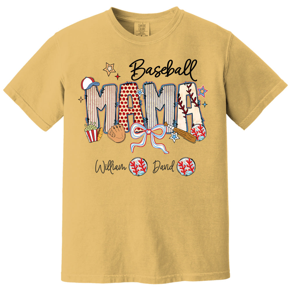 Baseball Mama - Personalized Shirt Gift For Grandma Vr2 Pt99