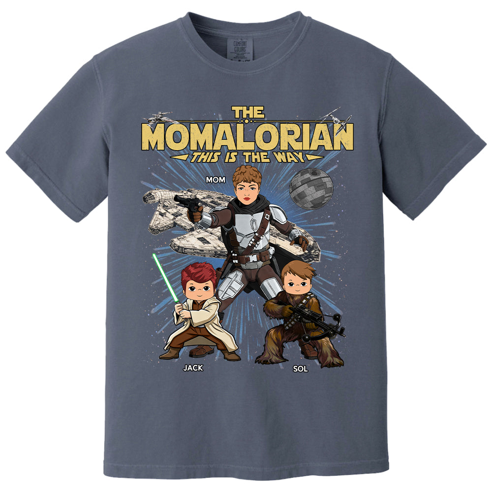The Momalorian This Is The Way Personalized Vintage Style Shirt For Mom Mother's Day Gift T1807 T24