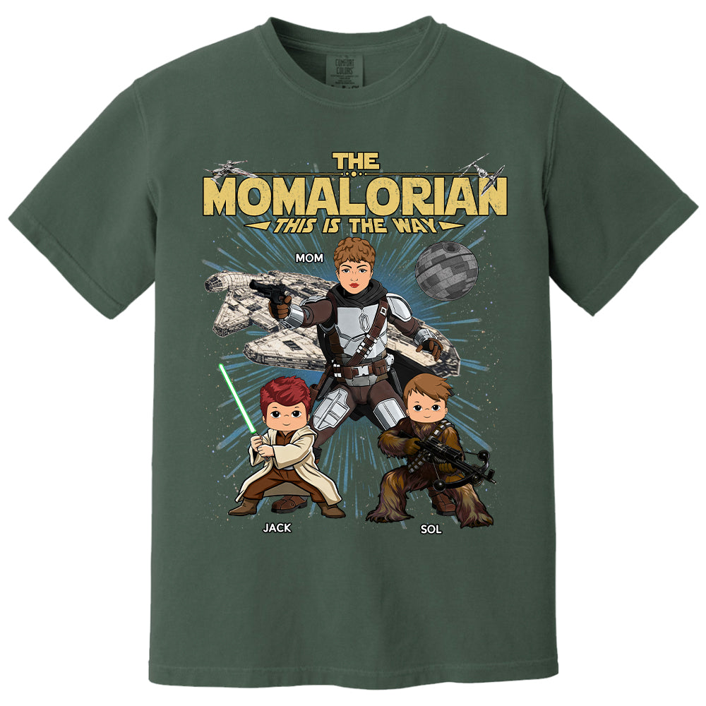 The Momalorian This Is The Way Personalized Vintage Style Shirt For Mom Mother's Day Gift T1807 T24