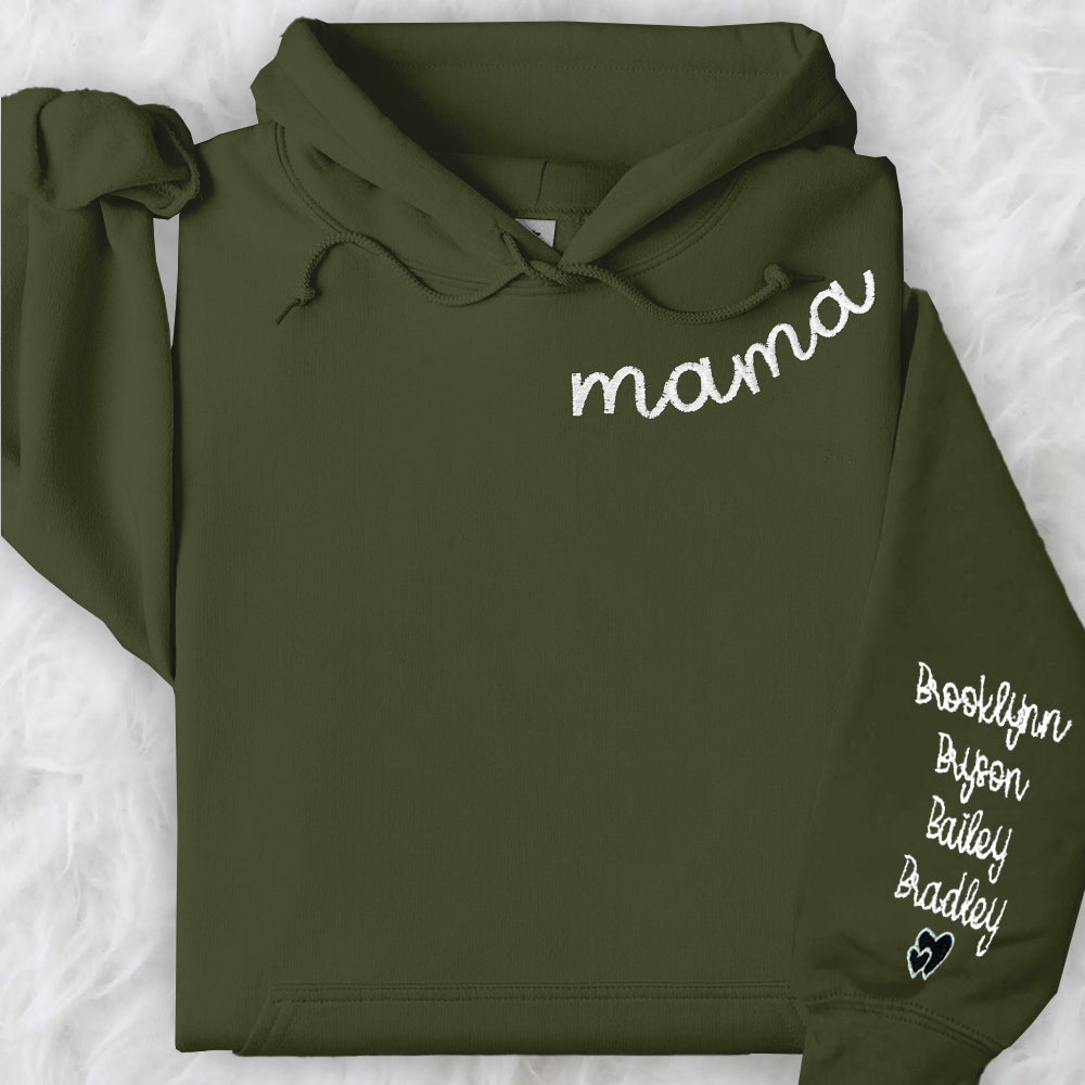 Custom Embroidered Stylish Mama Sweatshirt Customizable & Comfort Driven