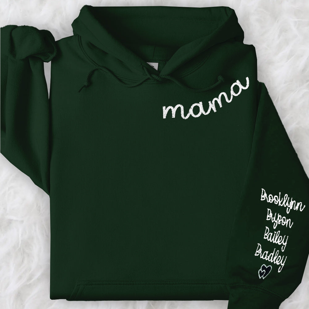 Custom Embroidered Stylish Mama Sweatshirt Customizable & Comfort Driven