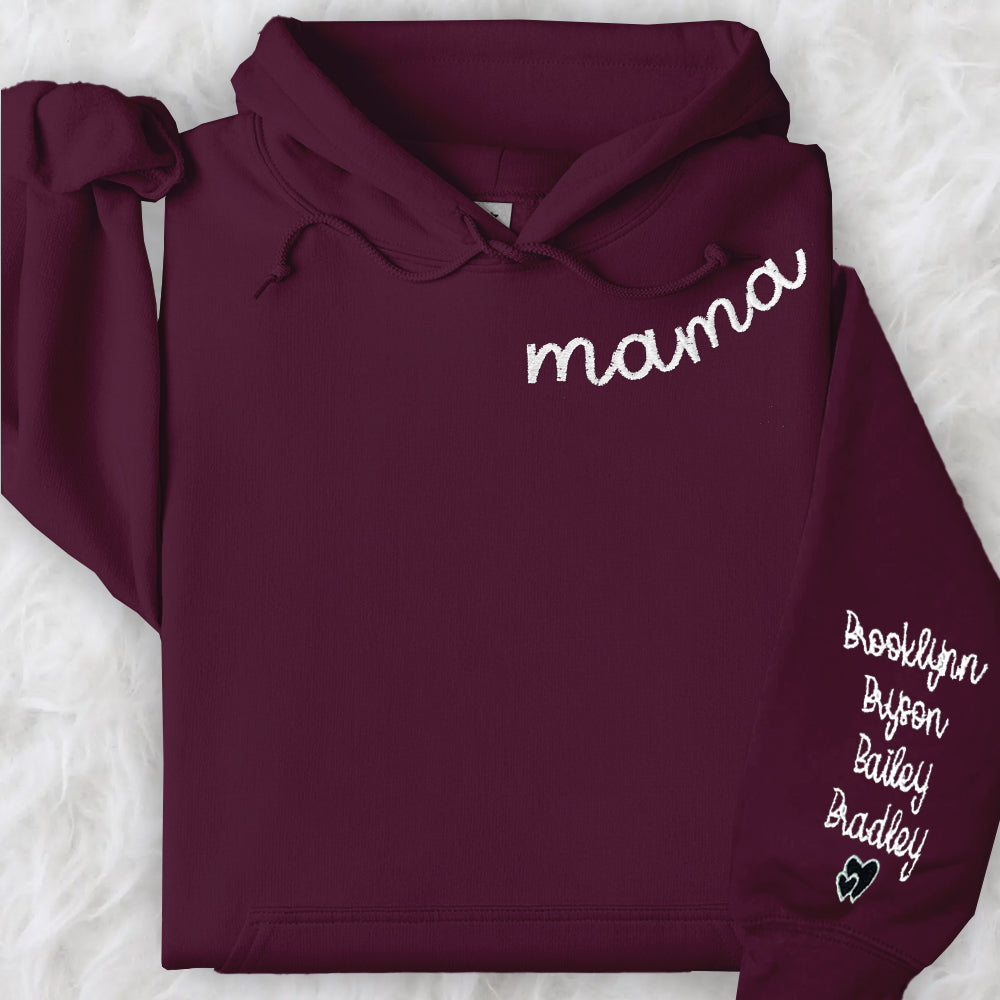 Custom Embroidered Stylish Mama Sweatshirt Customizable & Comfort Driven