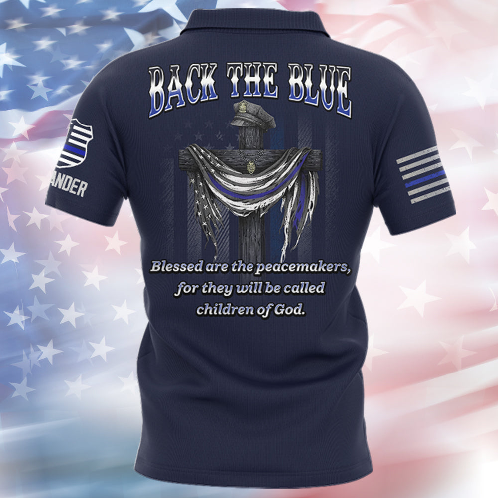 Back The Blue Personalized All Over Print Shirt Gift For Police T1807