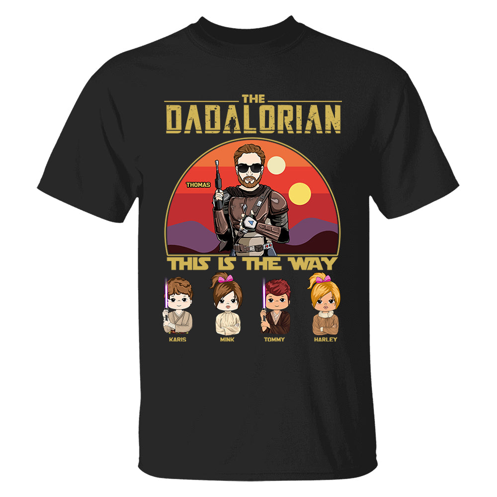 Personalized The Dadalorian This Is The Way Shirt, Father's Day Gift