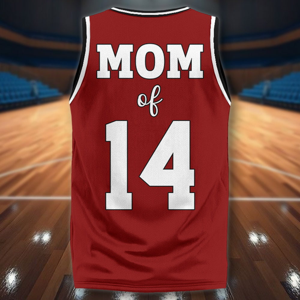 I Will Always Be Your Biggest Fan, Personalized Basketball Jersey For Basketball Mom Sport Family NA02 PT99